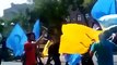 Güney Azerbaycanda Uygur Türkleri İçin Yürüyüş Yapıldı