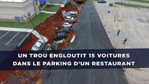 Un trou mystérieux engloutit 15 voitures dans le parking d’un restaurant