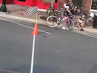 funny cyclist man dangerous scene