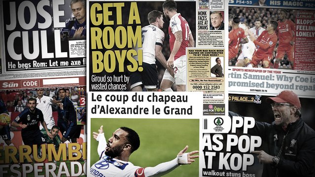 Klopp attaque ses supporters, Mourinho veut faire le ménage à Chelsea