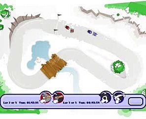 Husky Racers A Racing With Husky Snow Dogs