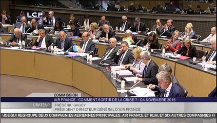 Audition de Frédéric Gagey, président-directeur général d'Air France 04/11/15