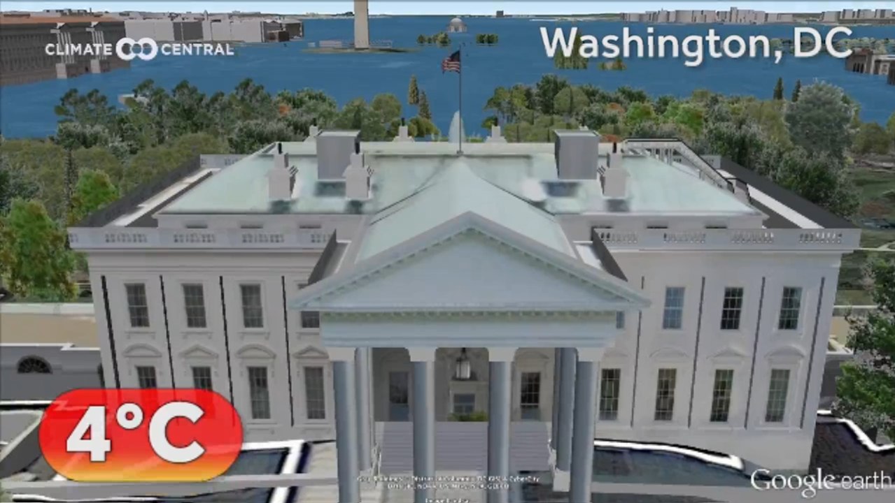 Washington, Rio de Janeiro, Hong Kong, Buenos Aires et Londres sous les eaux