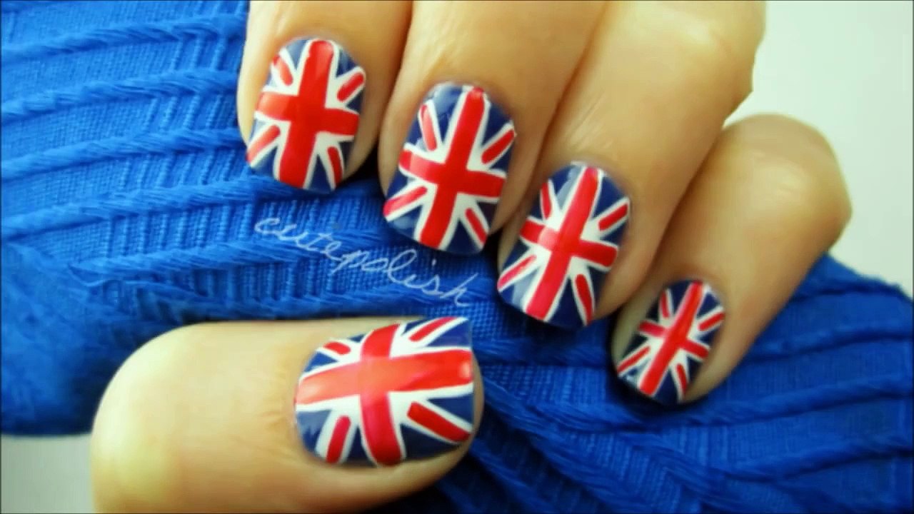 Union Jack Flag Nails