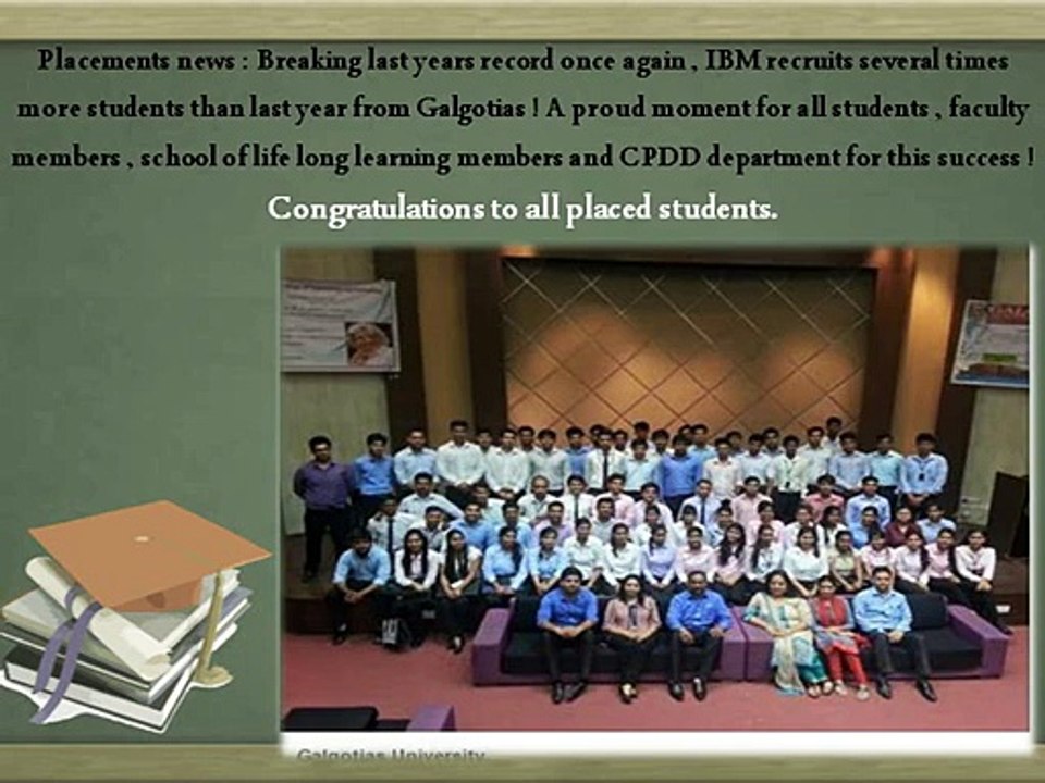Galgotias  University  placement 2015