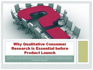 Why Qualitative Consumer Research is Essential before Product Launch