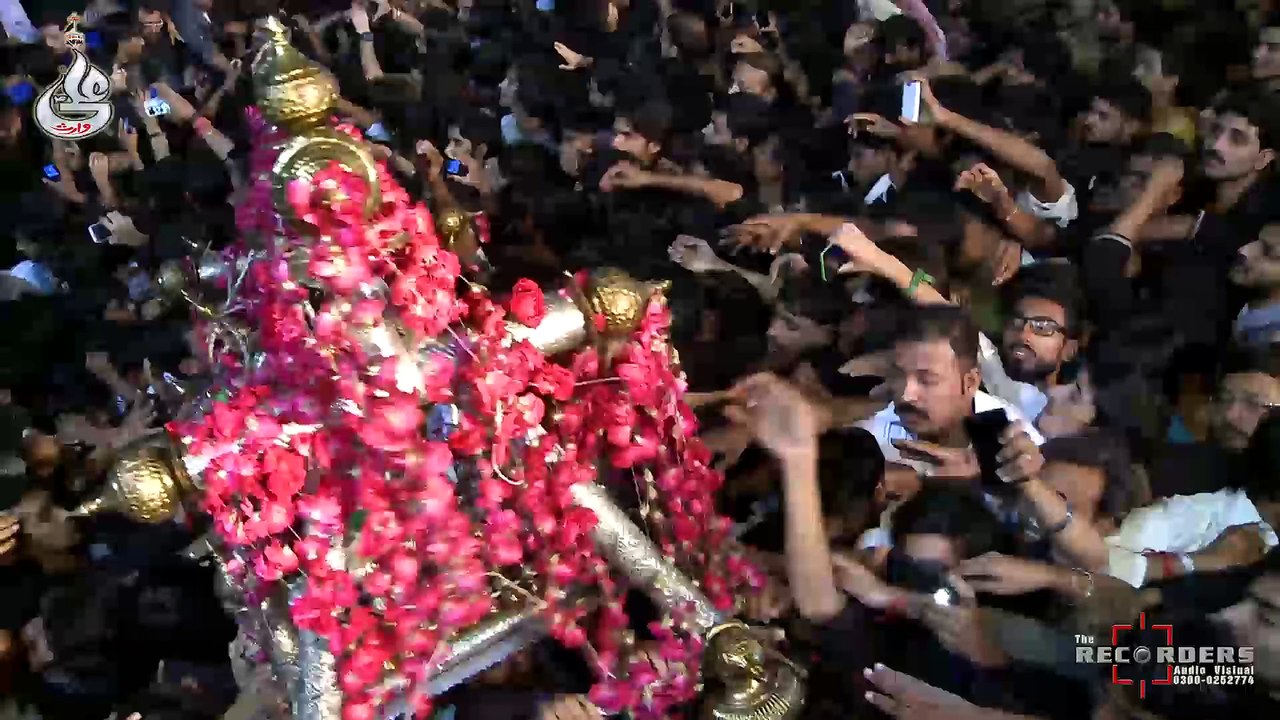 Hassan Sadiq Live Noha Khwani At Farhan Ali Waris Shab-e-Bedari 17th Moharram 2015