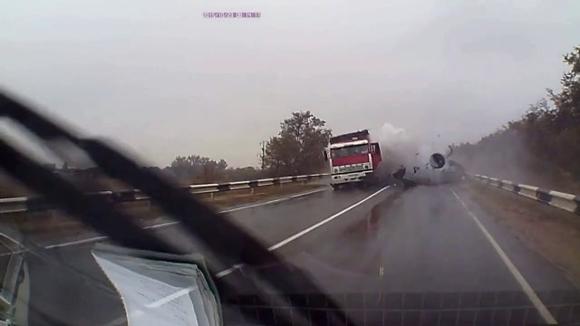 Последний обгон - ДТП 23.10.15 на трассе Темрюк - Тамань на Кубани