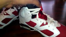 (HD Review) Authentic Jordan 6 Carmine Sneakers Cheap For sale