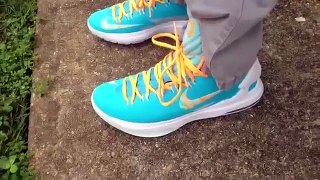 (HD) Cheap Authentic Nike KD 5 V Easter on feet discount store Fast Shipping Review