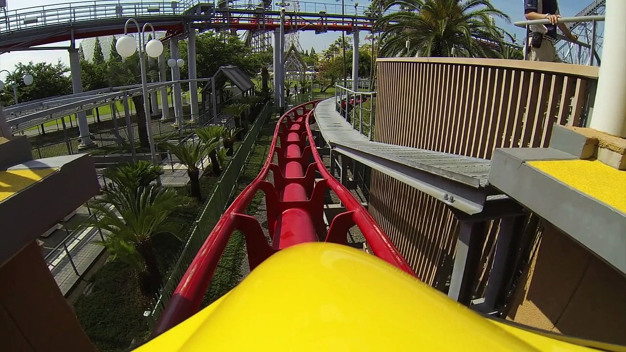 Steel Dragon 2000 New B&M Trains Roller Coaster POV Nagashima Spaland 2013