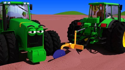 VIDS for KIDS in 3d (HD) Tractor John Deere for at Work, Learn about Farming AApV