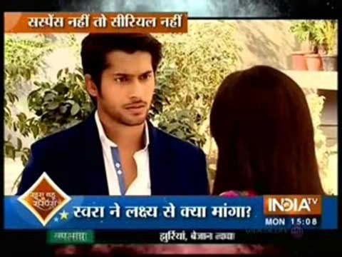 Swara Ne Maangi Laksh Se Maafi Jisse Phirse Dono Aaye Ek Doosre Ke Kareeb - 9 November 2015 - Swaragini