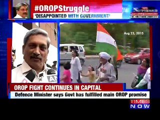 All Demands Can Not Be Fulfilled : Manohar Parrikar On One Rank One Pension