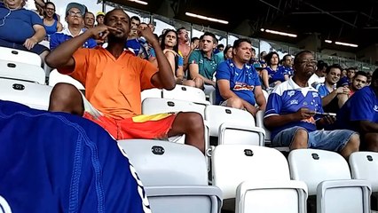 Torcedor fanático vibra, torce e 'comanda' vitória do Cruzeiro sobre o São Paulo