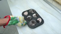 Des bébés hérissons dans des moules à muffins