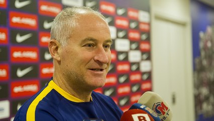 Declaraciones de Marc Carmona y Jesús Aicardo antes del partido del Barça Lassa (futbol sala) - Palma Futsal