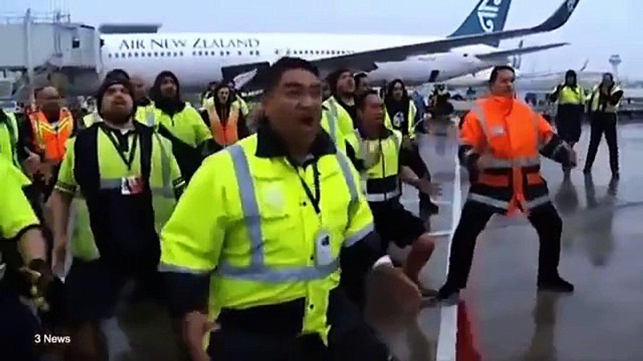 L'aéroport d'Auckland fait un haka pour les All Blacks