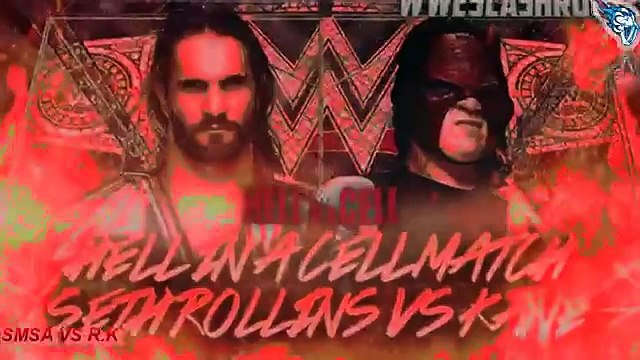 WWE Seth rollins vs Kane Hell in a Cell 2015 Full Fight Highlights