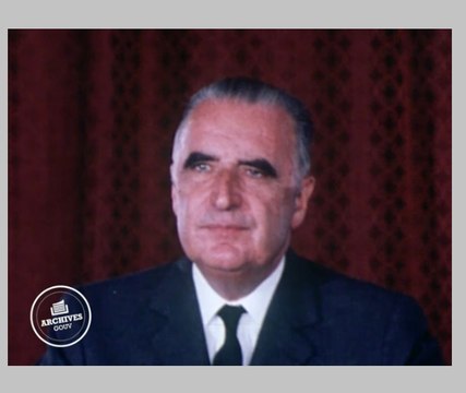 Hommage du président Georges Pompidou au général de Gaulle