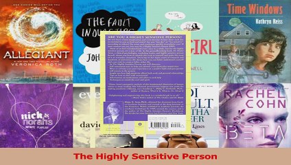 The Highly Sensitive Person PDF Free