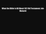 Download What the Bible Is All About 102 Old Testament: Job- Malachi Ebook Online
