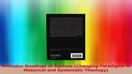 Orthodox Readings of Aquinas Changing Paradigms in Historical and Systematic Theology Ebook Free