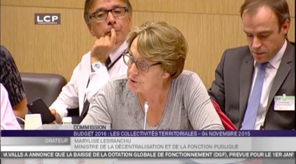 TRAVAUX ASSEMBLEE 14E LEGISLATURE : Projet de loi de finances pour 2016 : les collectivités territoriales