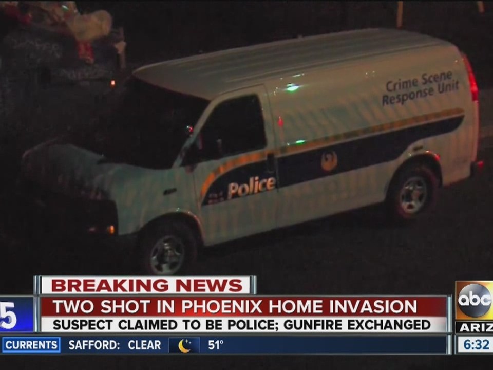 Two shot in Phoenix home invasion