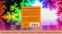 Transition Plan 7 Secrets Every Leader Needs to Know PDF Free