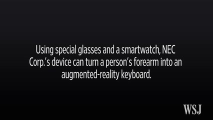 NEC Turns a Person's Arm Into a Keyboard