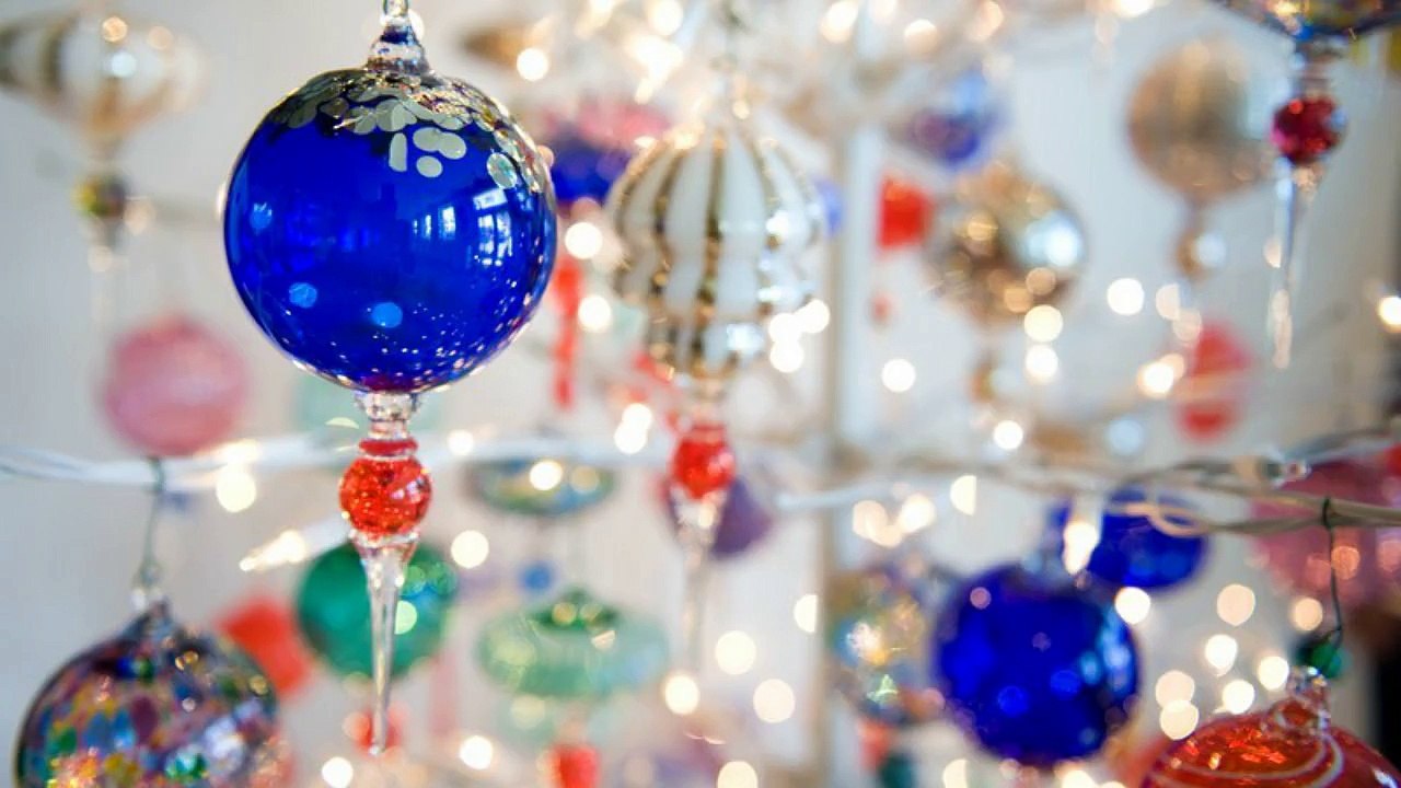 glass christmas ornaments