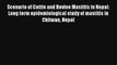 Scenario of Cattle and Bovine Mastitis in Nepal: Long term epidemiological study of mastitis