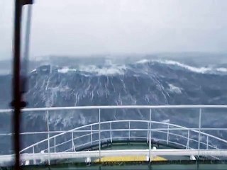 Watch the Ship fighting with Heavy Waves Horrible in MidSea