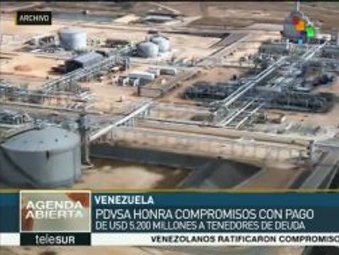PDVSA paga 4 mil mdd en bonos a tenedores de deuda