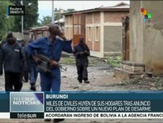 Miles de personas huyen de sus hogares en Burundi
