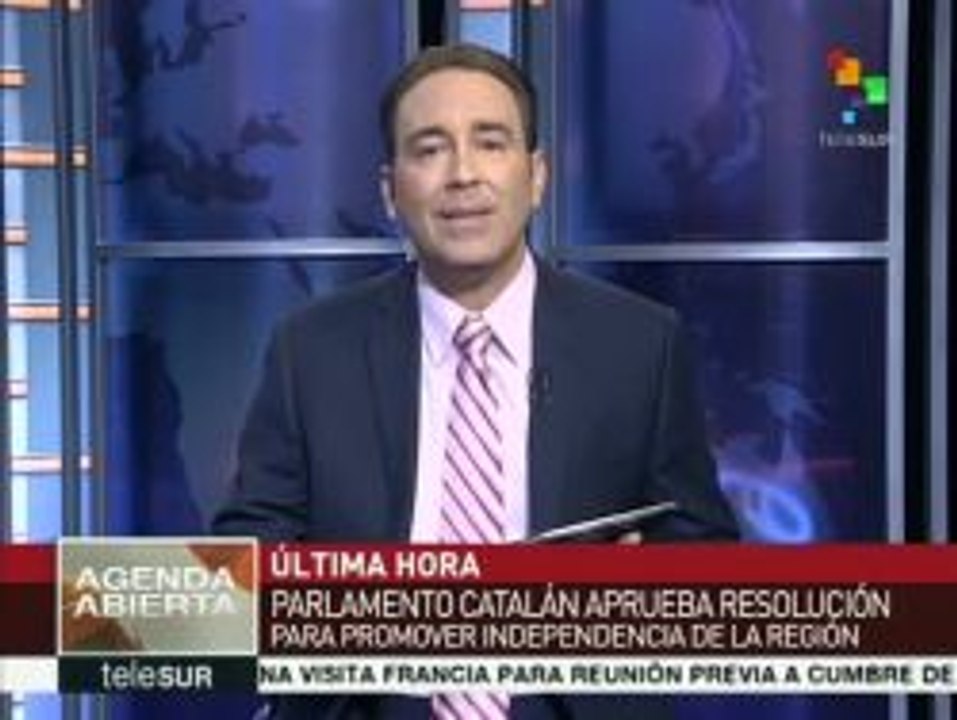 Aprueba Parlamento resolución para promover independencia en Cataluña