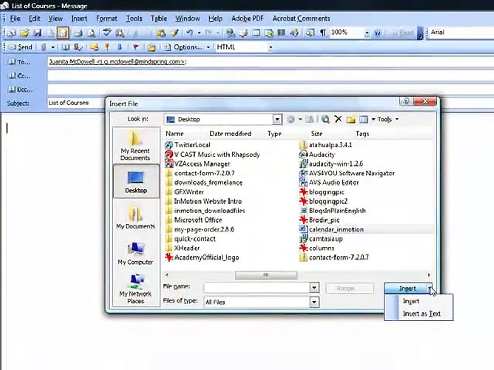 Two Ways to Attach a File to an Email in Outlook