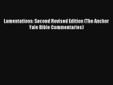 Read Lamentations: Second Revised Edition (The Anchor Yale Bible Commentaries) Ebook Free