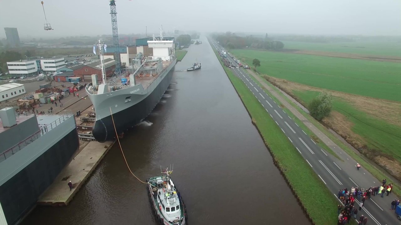 Quand on met à l'eau un paquebot de 7200 tonnes et 109 mètres de long