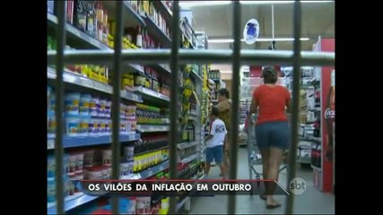 Inflação volta a subir em outubro
