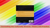 Counseling the Culturally Diverse Theory and Practice Ebook Free