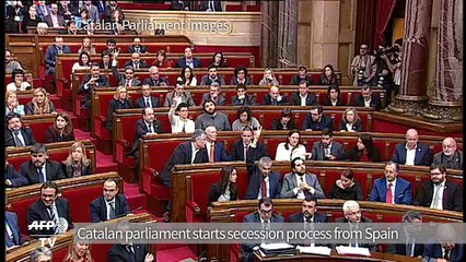 Catalan parliament starts secession process from Spain