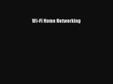 Wi-Fi Home Networking PDF