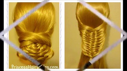 Layered Woven Braid Hair Tutorial & Updo