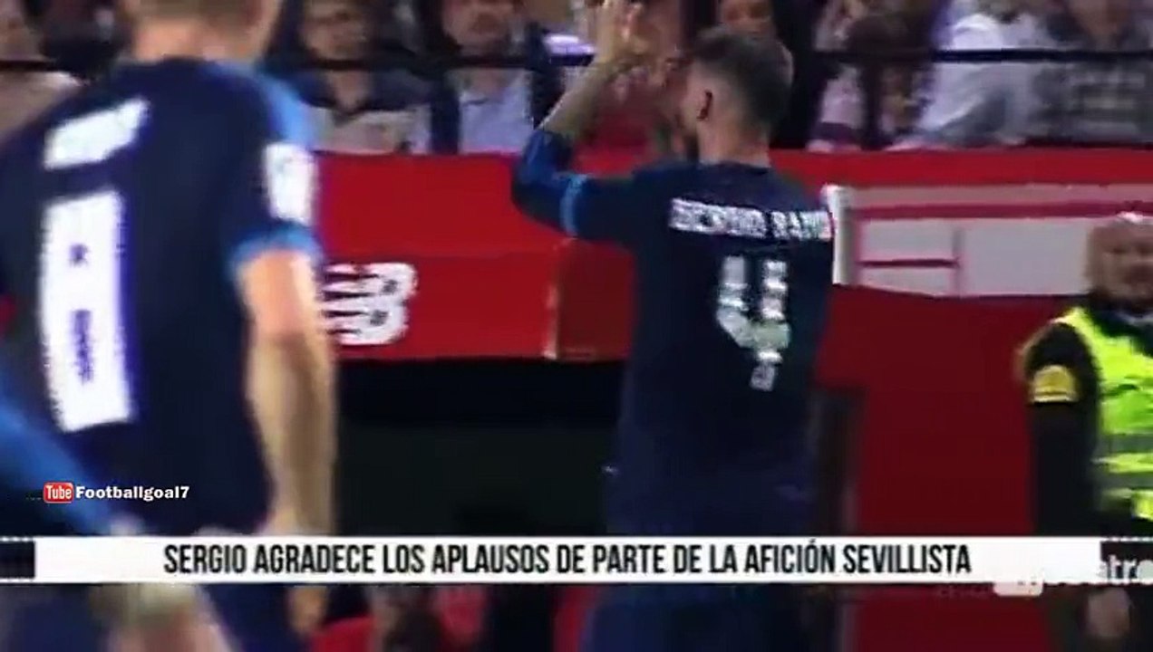 Sergio Ramos whistled & insulted by Sevilla fans 2015