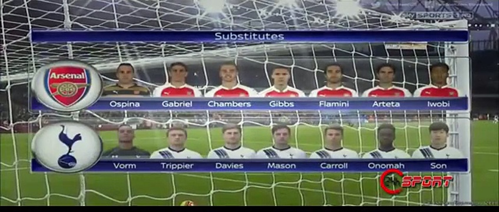 Arsenal vs Tottenham full goals and highlights 8-11-2015