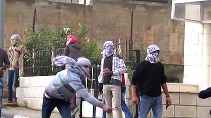 Protest against Israeli violations on Palestinians in Ramallah