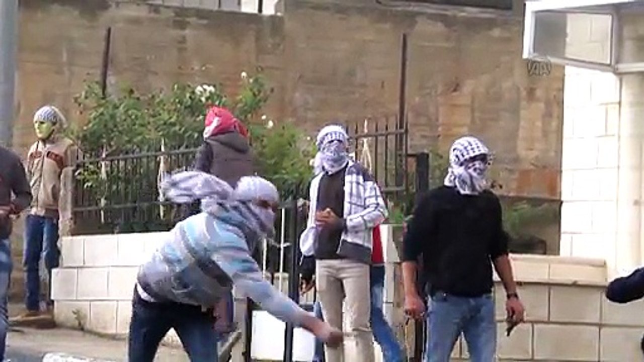 Protest against Israeli violations on Palestinians in Ramallah