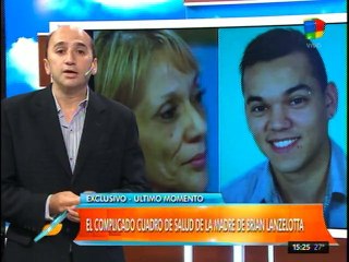 Cómo sigue la salud de la madre de Brian Lanzelotta